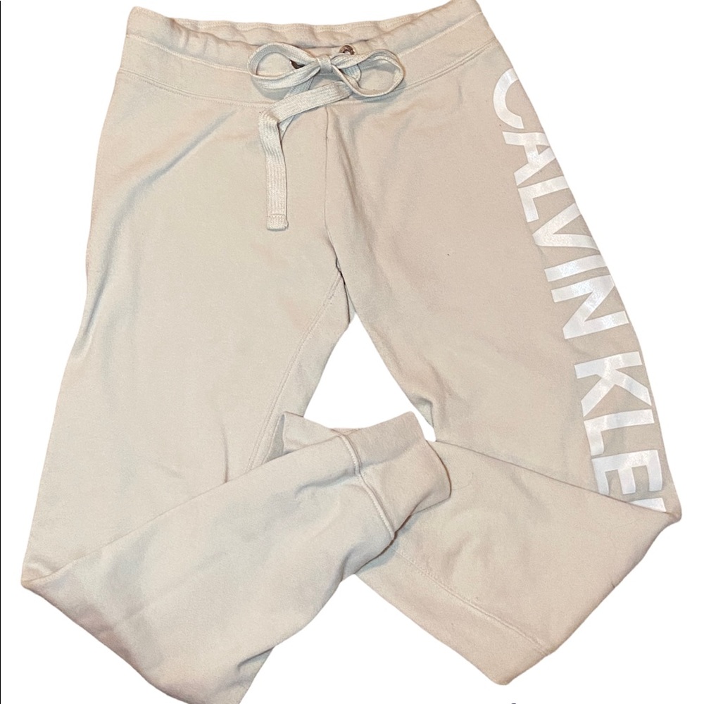 Calvin Klein Cream Sweat Pants